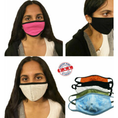 Face Cover Mask - Anti-Microbial - Washable - Reusable Good Quality Made In USA