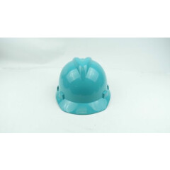 MSA V-Gard Turquoise Cap Style Hard Hats w/ Lightweight Large Staz-On Suspension