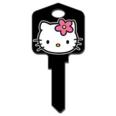 Hello Kitty Black House Key - Collectable Key - Kitty White - Suits LW4 