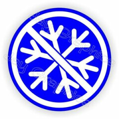 NO SNOWFLAKES Funny Hard Hat Sticker * Anti Liberal Helmet Decal Label USA -Blue