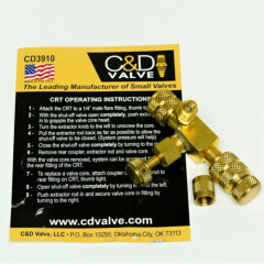 C&D Core Removal Tool (CRT) for use on 1/4" flare access fitting CD3910