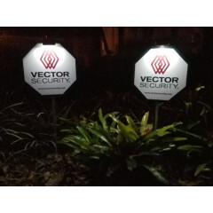 2 Vector Security Yard Signs + 6 Door/Window Deals + 2 Clip On Solar Lights 