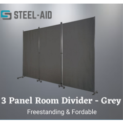 3 Panel Freestanding Room Divider Folding Partition Privacy Screen 102'' 
