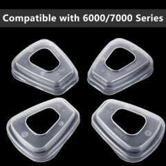 4 Pcs 501 Filter Retainer Cover for 6200 6800 7502 Respirator Facepiece Gas Mask