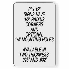 USPS Pick Up Yes USPS Pick Up No Aluminum Two Sided Sign MS100 package packages