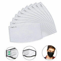 PM2.5 FILTER X 50 PCS for Washable reusable cotton face mask Activated Carbon
