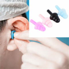 4PCS For Study Sleep Silicone Ear Plugs Anti Noise Snores Earplugs Comfortab .bp