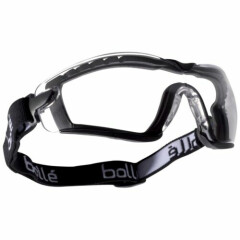 Bolle Cobra Safety Goggles Black Frame and Clear Platinum Anti-Fog Lens 40091