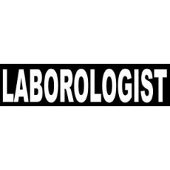 Laborologist, laborer hard hat sticker CL-14