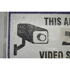 Notice This Area Is Under 24 Hour Video Surveillance Outdoor Metal Sign