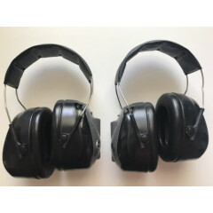 2 pair of Peltor PTL Ear muffs 3M Hearing Protection Headset