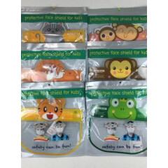 Face Shield Covering Kids Protective Reusable Cat Kitty Frog Monkey Animals LOT2