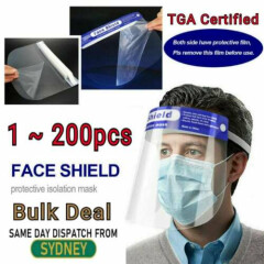 Full Face Shield Mask Clear Protective Film Shields Visor Safety Cover Protectio