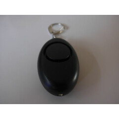 1x Portable mini panic button personal torch alarm-loud 125 DB siren {Black}