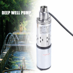 48V Solar Deep Well Water Pump DC Submersible 480W Farm Irrigation Garden Decor 