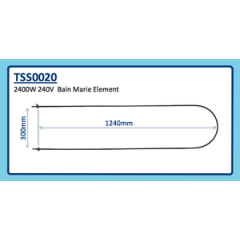 2400W 240V BAIN MARIE ELEMENT TSS0020