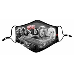 DGA David Gonzales Art Bombshell Marilyn Monroe Reusable PM 2.5 Filter Face Mask