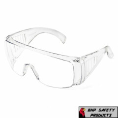 Clear Vented Safety Goggles Glasses for Work Lab Outdoor Eye Protection (1 Pair)