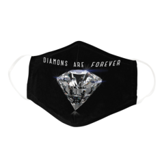 Shiny Diamonds Are Forever Face Rich Cloth Face Mask Facial Cover [Combo Pack]
