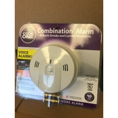 NEW KIDDE Battery Operated Combination Smoke and Carbon Monoxide Alarm with Voic