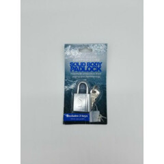 Iron Made Copper Core Solid Body Heavy Duty Padlock 30 mm With 2 Keys Brand New 