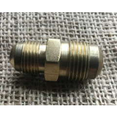Brass FLARE Adapter, FOR TUBING O.D. 1/4" Male Flare x 3/8" Male Flare, 45 DEG.