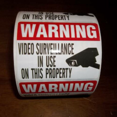 Lot Camera Window Warning Stickers Signs For Home Waterproof Surveillance Decals