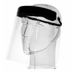 Reusable Clear Plastic Face Shields x4