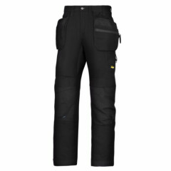 Snickers 6206 LiteWork Trousers Holster Pockets Mens Snickers Ripstop Black Pre