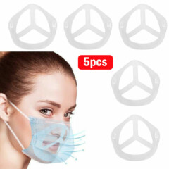 5PCS Mask Bracket for Masks Inner Support Frame 3D Silicone Comfortable Holder
