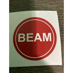 Beam Decal Hard Hat Sticker