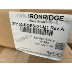 (20 Pack) IronRidge XR100-BOSS-01-M1 Bonded Structural Splice Rail Kit (NEW)