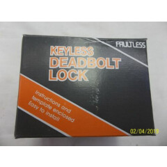 New in boxes Lot of 24 Faultless keyless deadbolt lock Model D284 ANTIQUE BRASS