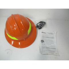 Bullard (FH911) Orange Full Brim Safety Helmet with Ratchet Suspension