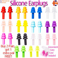 Ear Plugs with Carry Box Soft Silicone Reusable Anti Noise For Sleep 