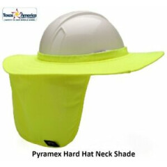 Pyramex Hard Hat Brim with Neck Shade - Hi-Viz Yellow 