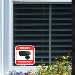 Security Camera Surveillance Stickers CCTV 3.5in Video Warning Decal Notice