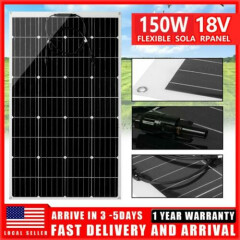 18V 150W Watt Flexible Solar Panel For Car Battery/Boat/Camping/RV Charge