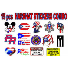 15 x PUERTO RICO STICKERS HARD HAT-HELELMET-TOOL BOX