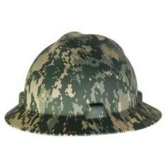 MSA 10104254 V-Gard Camouflage Full Brim Hard Hat w FasTrac Ratchet Suspension