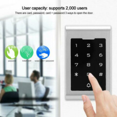 125KHZ Door Access Controller Doorbell Security Password Keypad REID Card 12-24V