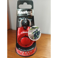Master lock Padlock Speed Dial Resettable Combination Directional