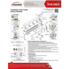 Visionis VS-VISML1200LED Indoor 1200lbs Electromagnetic Lock CE listed, READ!