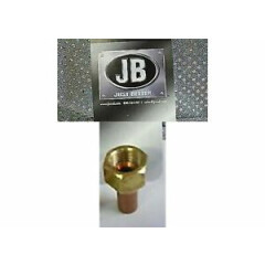 J/B Industries, Flare TO Sweat Adapter , 1/4" Female Flare Nut x 1/4" O.D. sweat