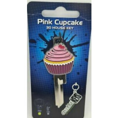 Pink Cupcake 3D House Key Blank - TE2 Keyway - Cakes - Keys - Locks