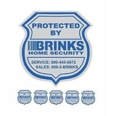 1 Home Security Yard Sign and 5 Security Stickers Decals