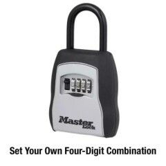 Master Lock 5400D Set Your Own Combination Portable 5 Key Capacity, Black 