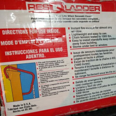 ResQLadder Fire Escape Ladder, 3 Story Portable Emergency Escape Ladder, 25-Foot