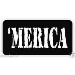 MERICA Hard Hat Sticker <> Decal Funny Label Welding Motorcycle Helmet America