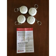 HSN Help Now Personal Alarm Keychain W LED Set of 4 NEW